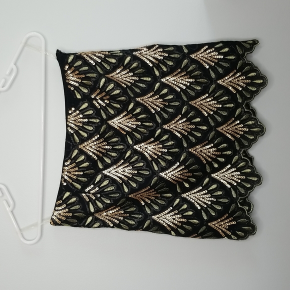 Alya Francesca's black sequin mini skirt size small - Picture 1 of 7